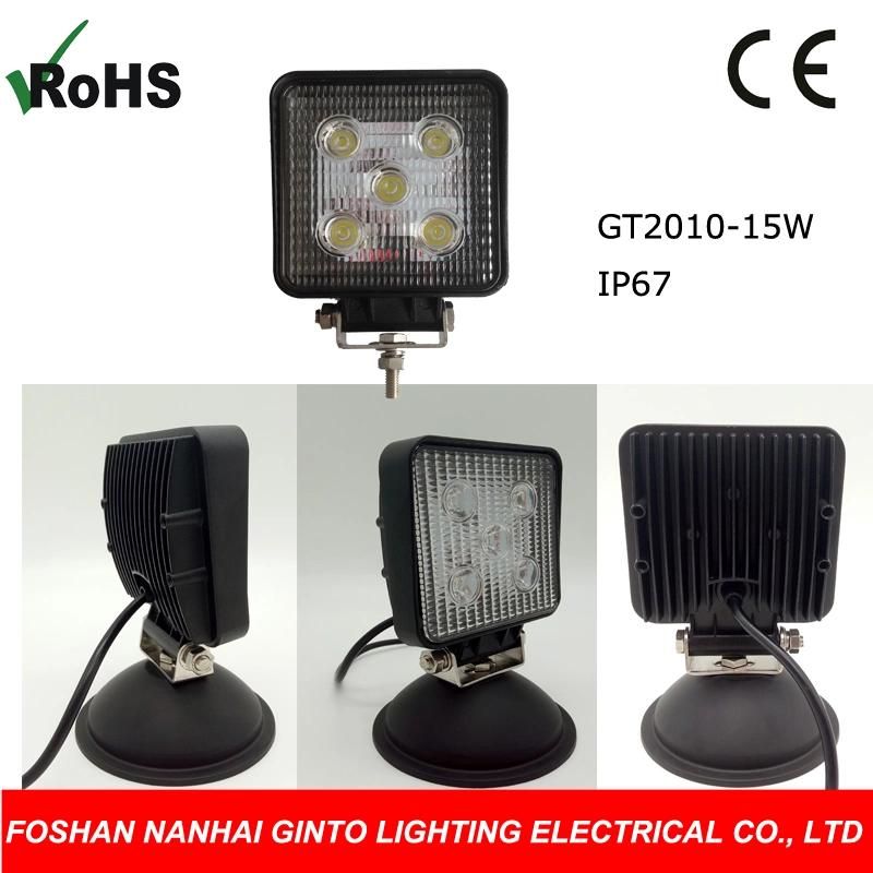 Auto Spot Flood LED Work Light for Truck Driving Light (GT2010-15W)