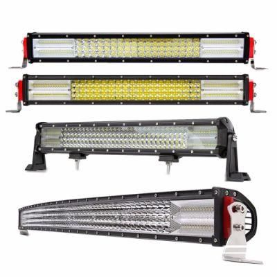 Factory 42&quot; 50&quot; 52&quot; 22 Inch 4 Row Waterproof 12D CREE Curved Barra De Luz De LED Auto Car LED Light Bar for 4X4 Jeep Driving Work