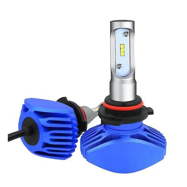 Fanless Blue S1 LED Headlight 9004 9007 H13 H4 Hi Lo Beam Car Light