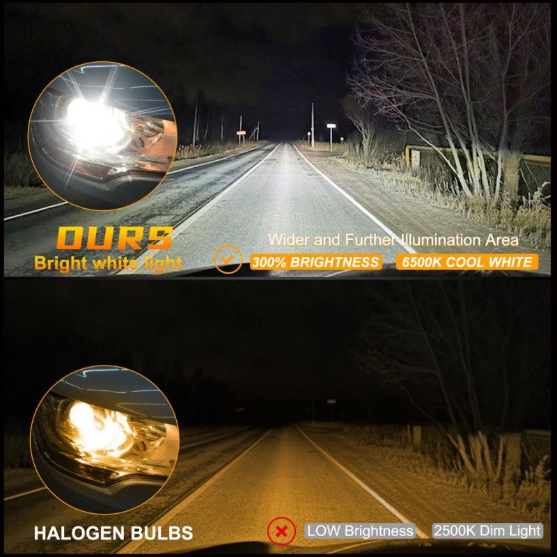 Powerful Super Bright LED LED Headlight Z3 9005 Hb3 Auto Lamp Car Automobiles LED Head Lamp 12V 45W 6000K White Light 30000 Hours