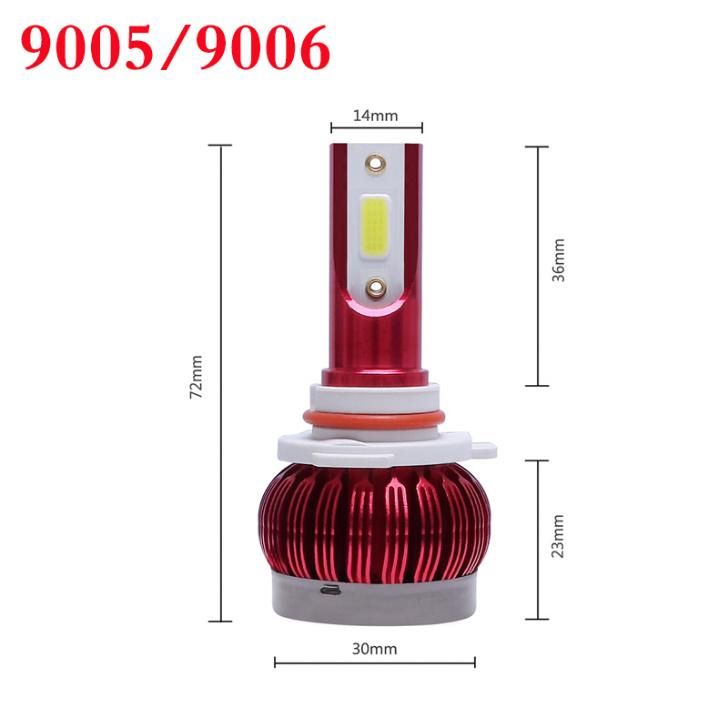 LED Car Headlight H4 H7 H11 H8 Hb4 H1 H3 9005 Hb3 Auto S2 Car Headlight Bulbs 72W 8000lm Car Accessories 6500K 4300K 8000K LED Fog Light