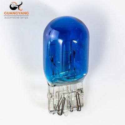 T20 12V 21/5W Blue Color Car Halogen Bulb Brake Light