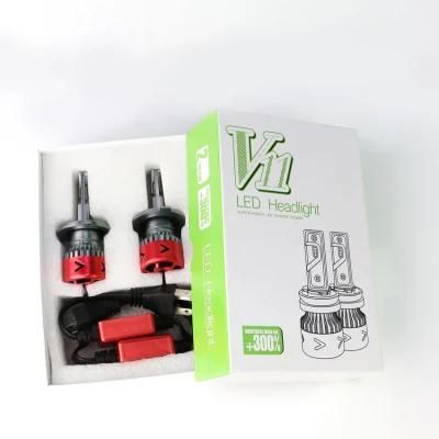 V11s Customize 4500lumen 48W Fanless 6000K 9005LED Car Light Bulb Mini LED Headlight