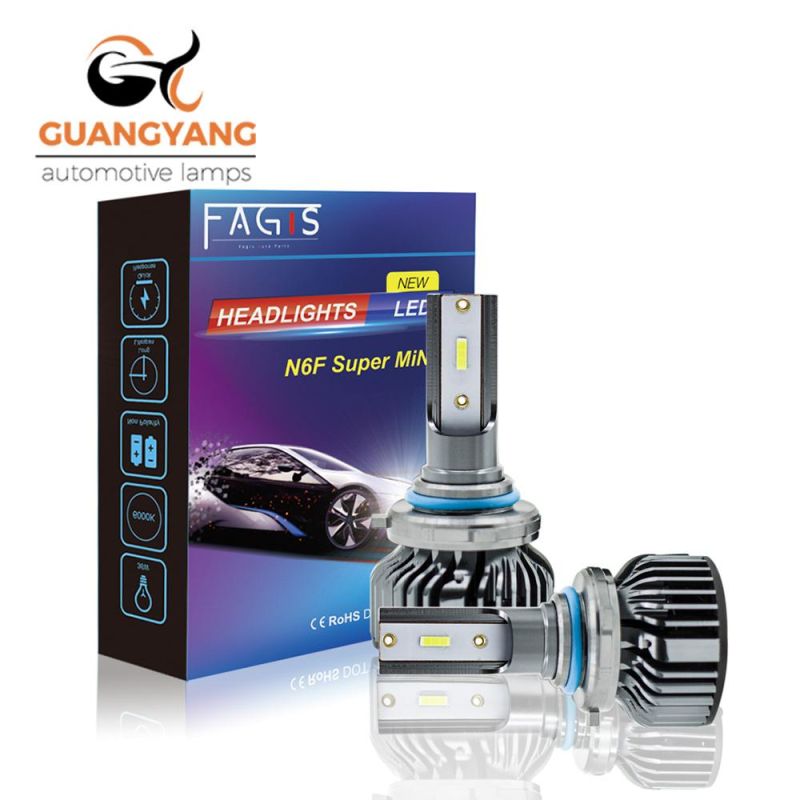 Fagis N6f LED Car Haedlight H1 H3 H4 H7 H11 9006 Super Bright Light Auto Bulbs