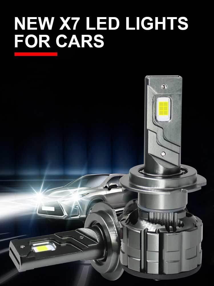 New Upgrade High Power X7 LED Car Headlight High Quality H11 H7 LED Headlight 72W 9800lm H4 Canbus LED Headlight