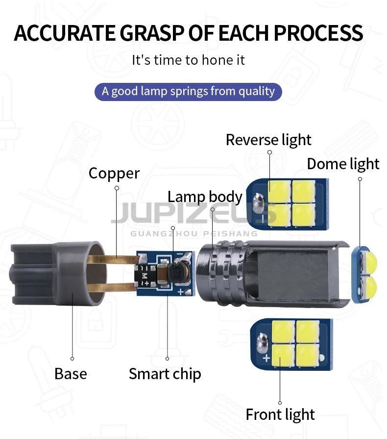 Width Lamp Light Turn Signal Car Reading Light Lens Bulbs LED 3030 10 SMD T10 Auto Light with Mluti Color