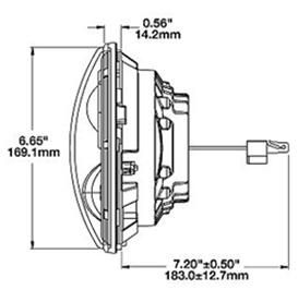 Aurora Wholesale Auto 7" DRL Hi/Lo Beam LED Jeep Headlight