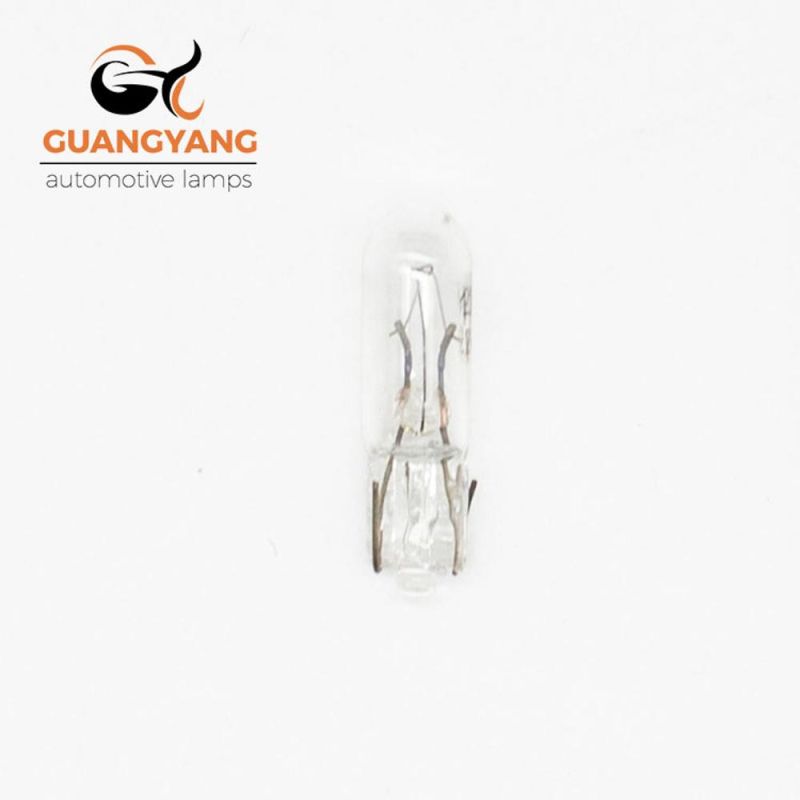 Factory T5 W1.2W 12V 1.2W Clear Car Light Auto Instrument Bulb