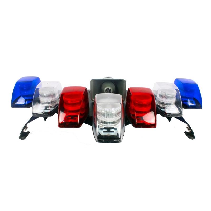 Haibang V Shape Lights LED Flashing Emergency Warning Light Bar Speaker Security Car Lightbar