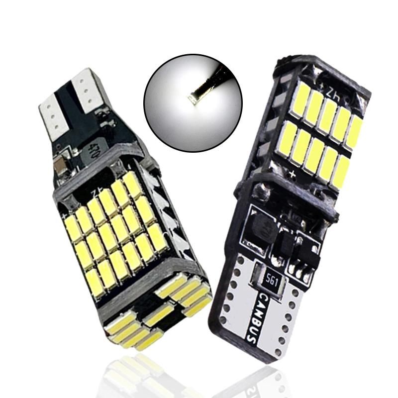 1X T15 LED Bulb W16W T10 W5w LED Signal Light Canbus No Error High Power Super Bright White 4014 SMD DC 12V Car Turn Back Lamps