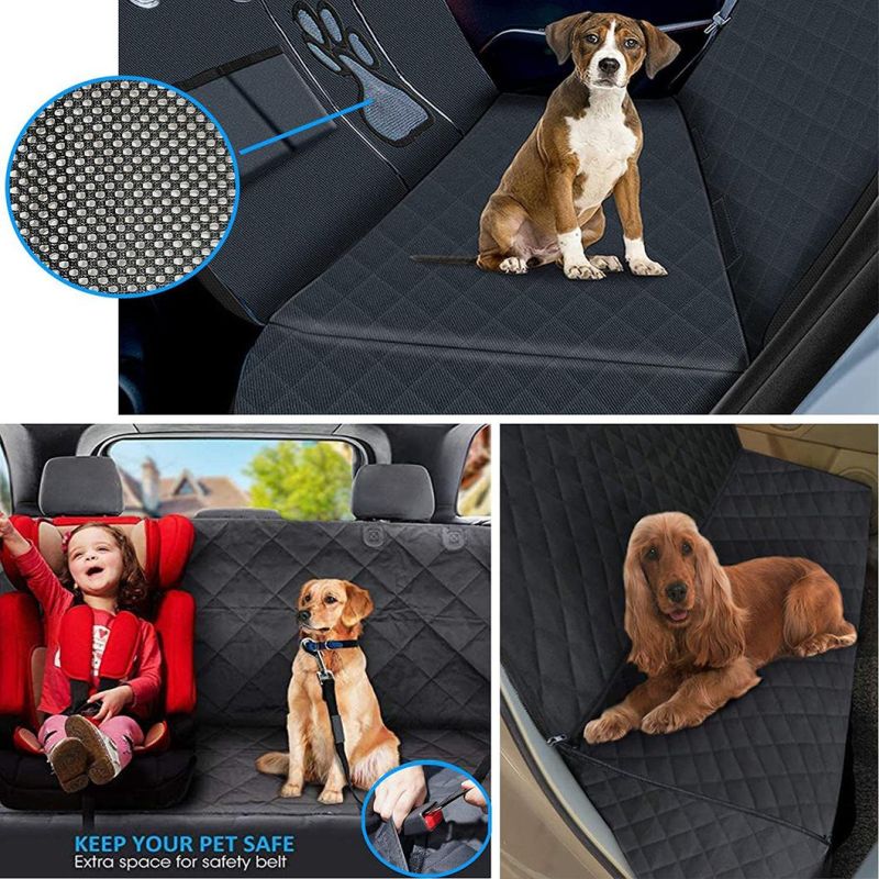 Scratch Prevent Anti Slip Waterproof Dog Car Seat Covers with Mesh Window