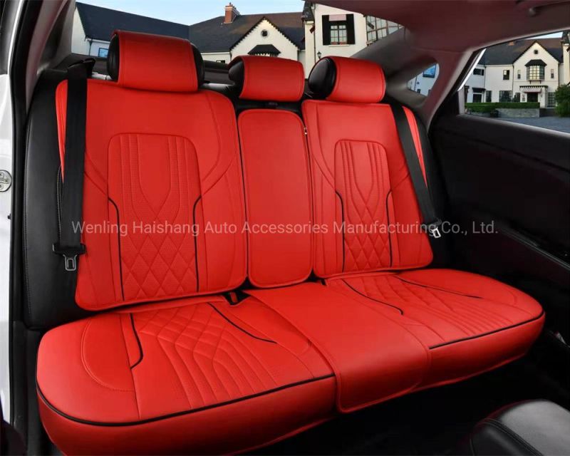 Hot Fashion Car Accessory Full Covered Car Seat Cover PVC Leather Car Seat Cushion Car Decoration Auto Spare Part