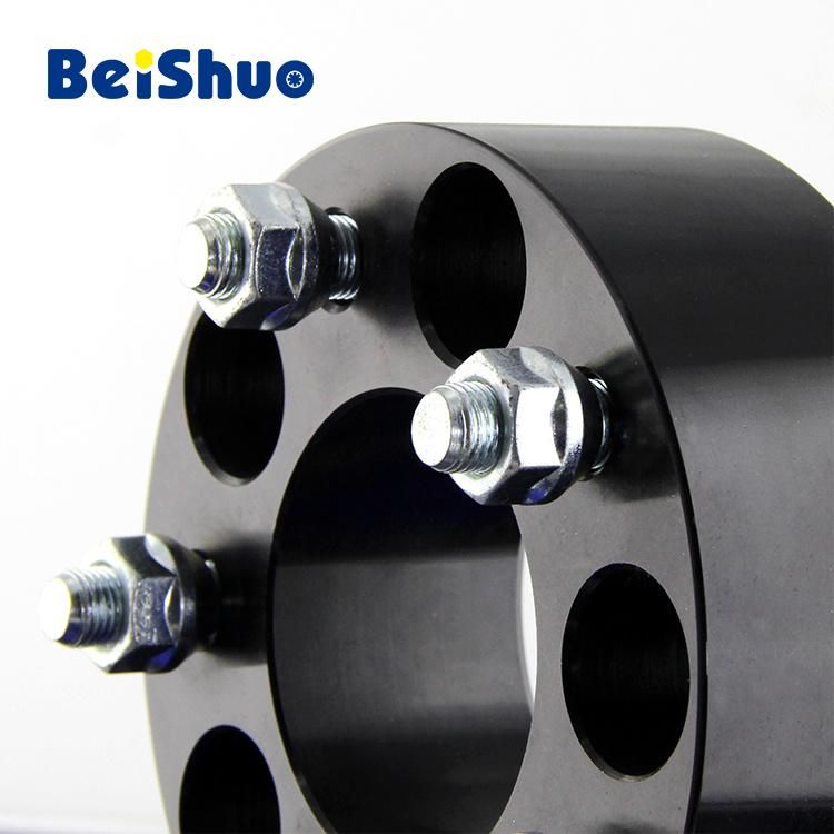 Black 5 Lug 5X114.3 Hub Centric Aluminum Wheel Spacer Adaptor