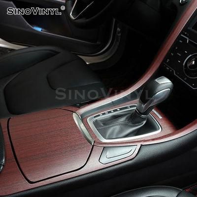 SINOVINYL Special Design Wooden Grain Textured Vinyl Wrap Sticker For Car Interior Decoration