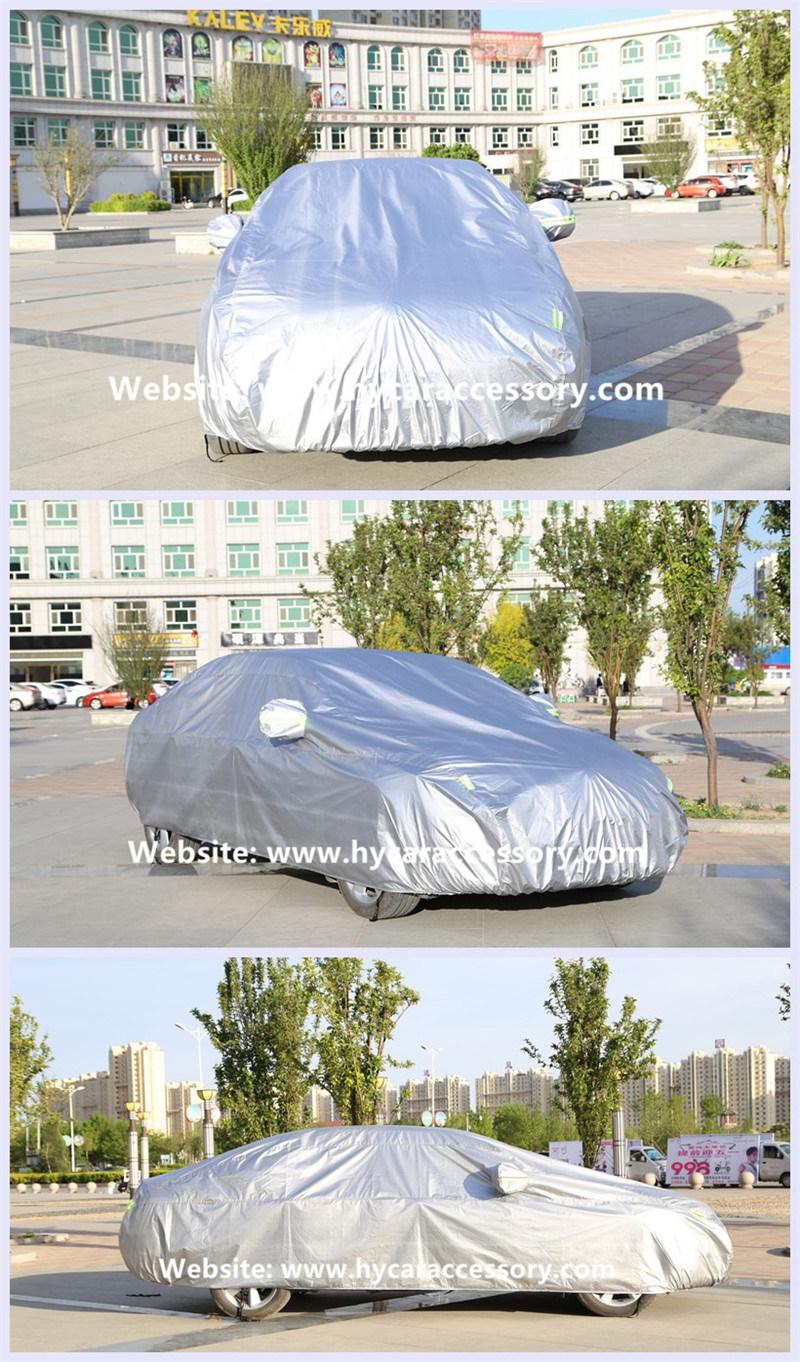 All Weather Universal Oxford Sunproof Waterproof Silver Auto Cover