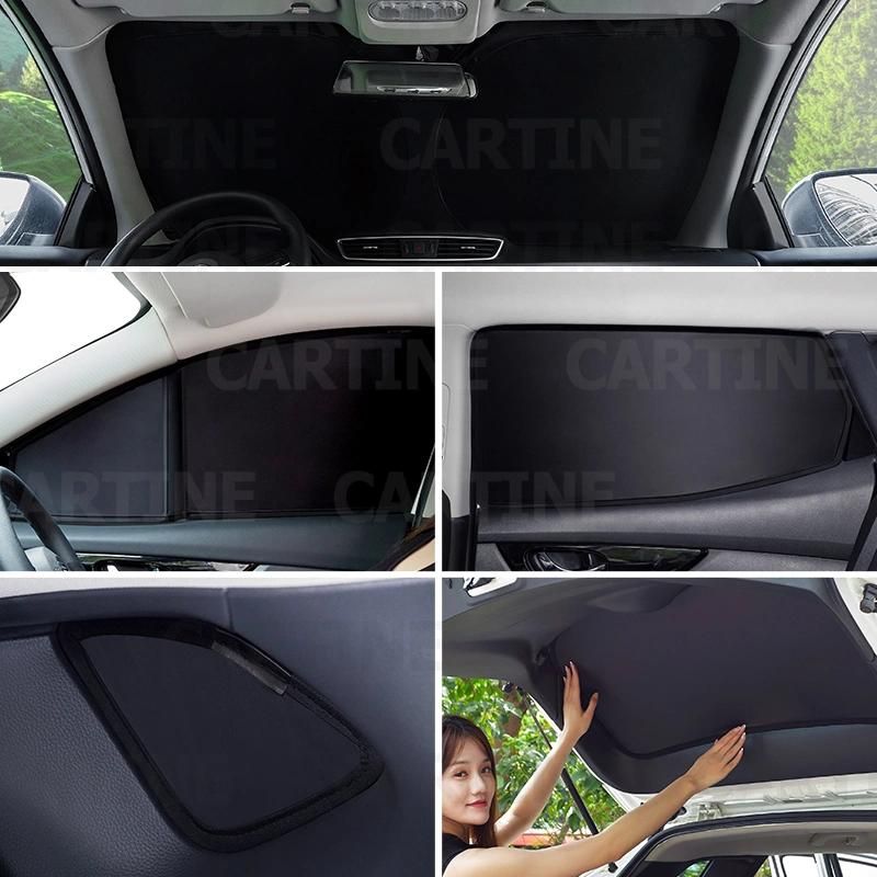 Magnetic Mesh Car Sunshade, Clip Sunshade, UV Protect Sunshade