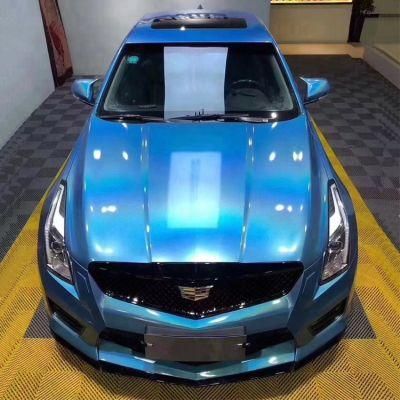 Prisma Holographic Rainbow Chameleon Car Wrap Vinyl Film Blue