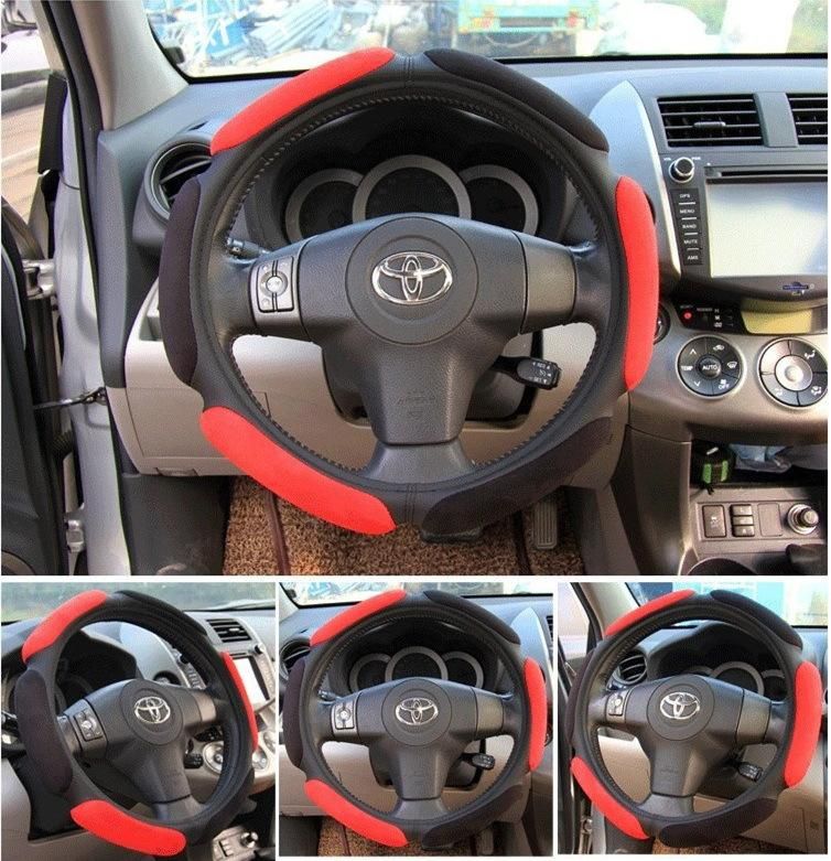 Universal Fur Luxury Leather Car Decoration Steering Wheel Cover