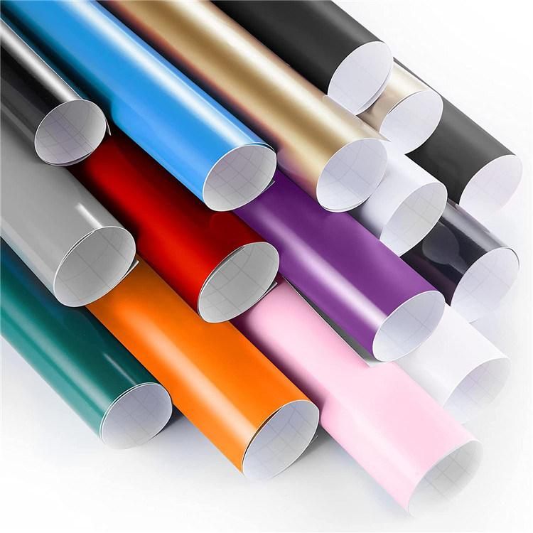 PVC Color Adhesive Vinyl Sticker Cutting Plotter Film Color PVC Sticker for Laser Cut