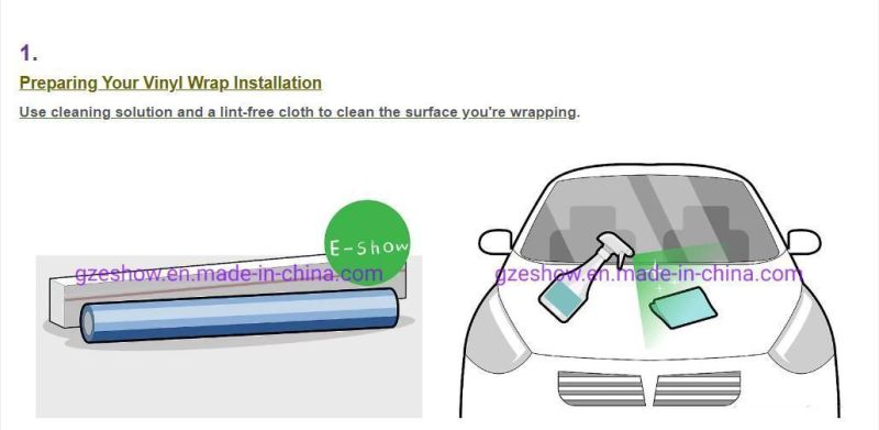 Matte Purple Self Adhesive Film for Car Body