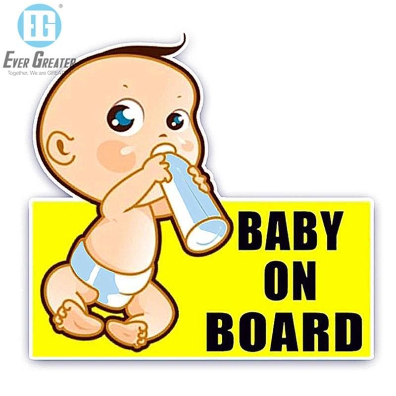 Kids Cool Design Baby on Board Car Sign Sticker Custom Baby on Board Car Sticker