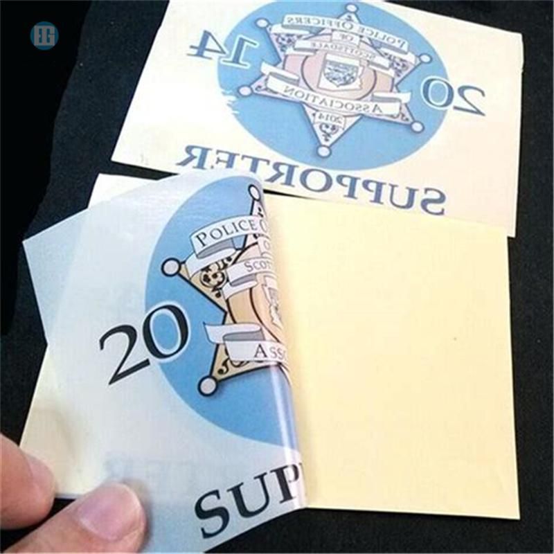 Customized Vehicle Transparent Reverse Window Oil Change Static Sticker Window Sticker