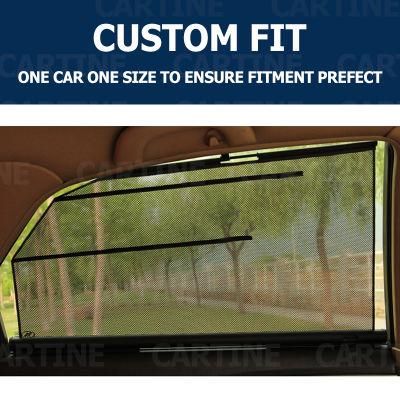 Universal Retractable Car Window Sunshade Custom Design Foldable Car Windshield Curtains Sun Protection Automatic Lifting