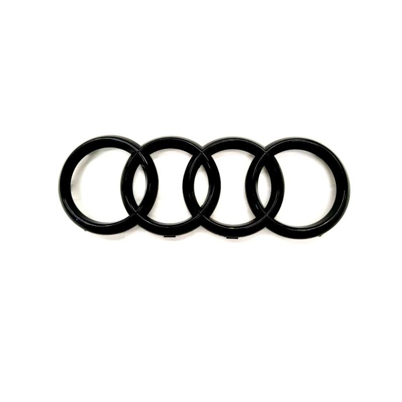 Glossy Black Rear Trunk Badge Rings Logo Emblem for Audi A1 A3 A4 A5 A6