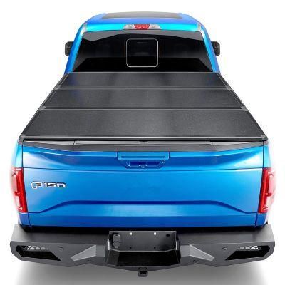 Pickup Bed Cover Aluminum Hard Tri Fold Tonneau Covers Fit for 2005-2019 F150 6.5 FT