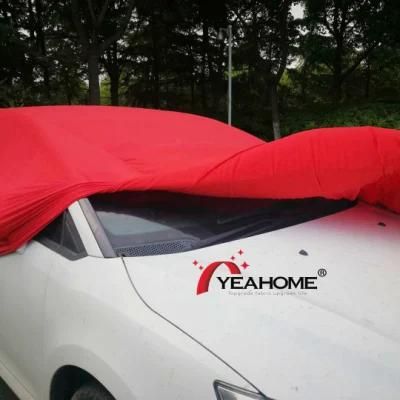 4-Way Large Elastic Soft-Feeling Dust-Proof Indoor Car Covers Anti-Scratch Auto Cover