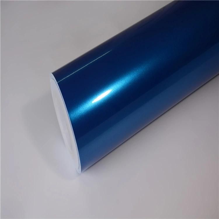 Glossy Metallic Tibetan Blue Car Sticker Vinyl Film