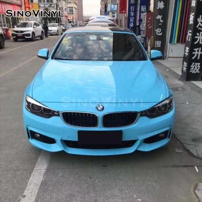 SINOVINYL Wholesale Super Gloss Space Grey Self Adhesive Air Bubble Free Auto Body Color Change Car Wrapping Vinyl Film