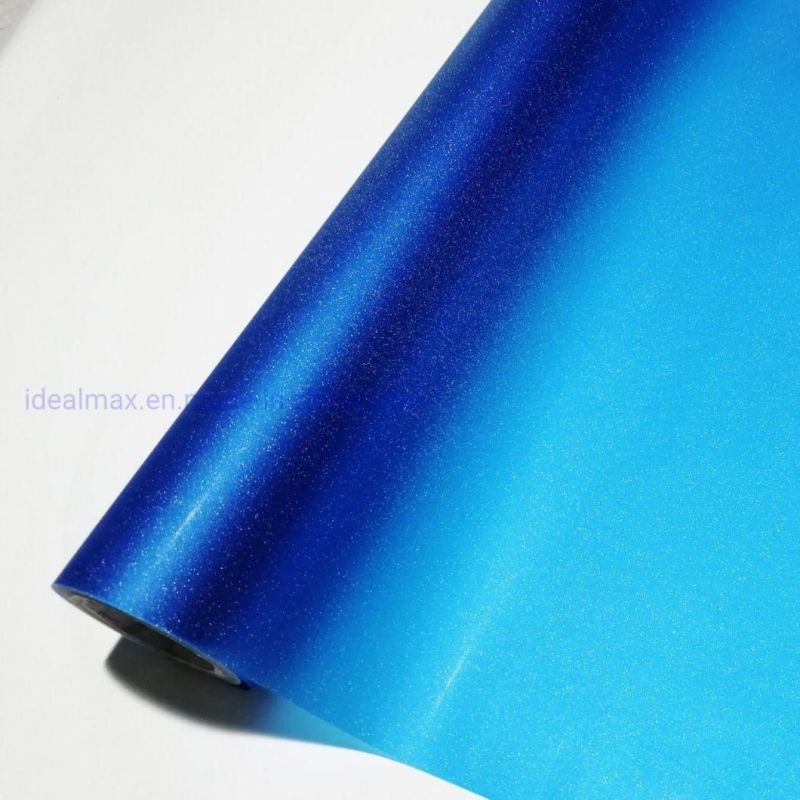 0.3*9m Glitter Car Lights Wrapping Color Change Vinyl Film