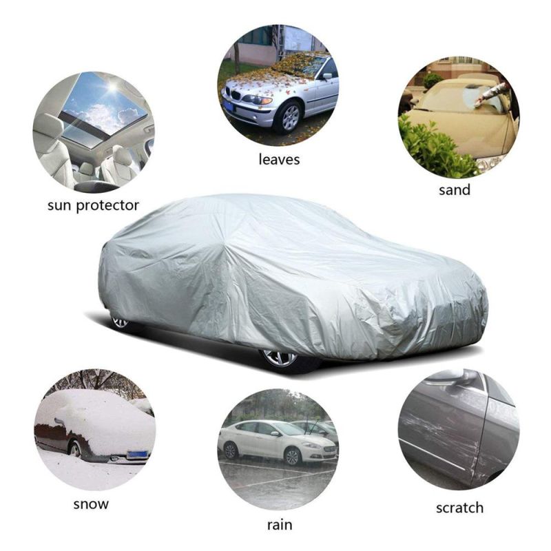 Best Price Silver 170t Polyester Waterproof Indoor Outdoor Car Covers