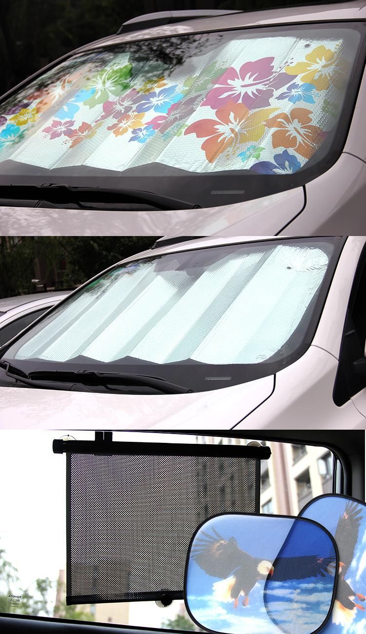 Best Selling Summer UV Ray Protector Block PE Bubble Front Windscreen Car Sunshade