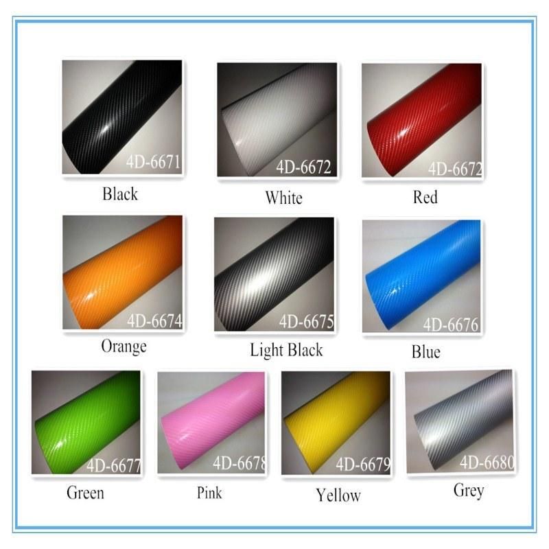 Factory Price Air Bubble Free Decoration 4D Carbon Fiber Texture Vehicle Vinyl Wrap