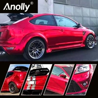 Stretchable Chrome Car Wrap Vinyl Air Bubble Stickers