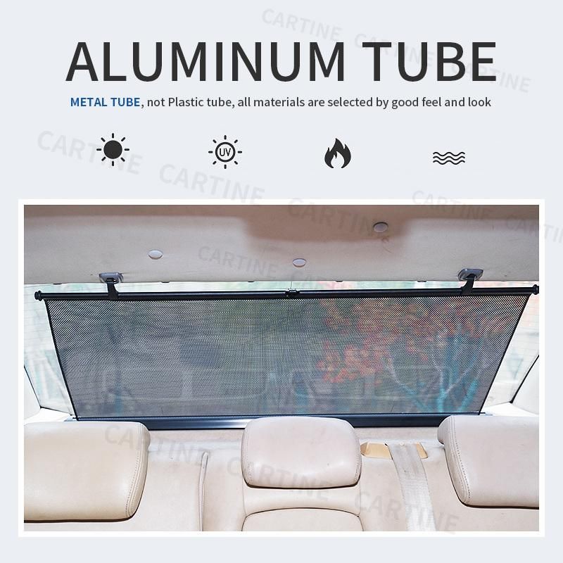 Manual Rear Windshield Car Sunshade 120cm