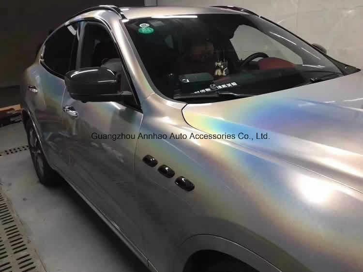 Sliver Prisma Holagraphic Chameleon Car Color Changing Wrap Vinyl Film