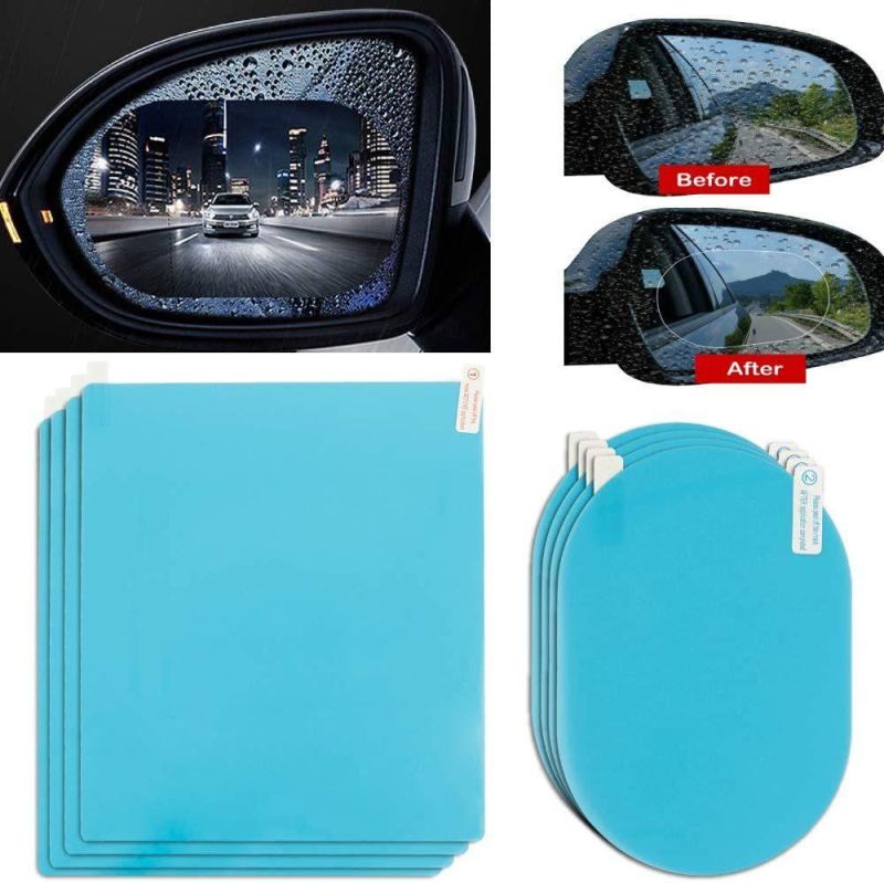 Clear Pet Car Rearview Mirror Sticker Anti-Fog Rain Proof Film