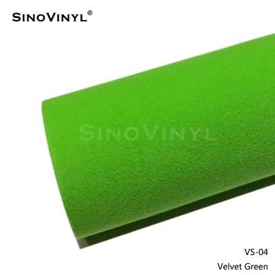 SINOVINYL Free Sample Dry Application VS-03 Velvet Red Wrapping Vinyl Film For Car Whole Body Decoration