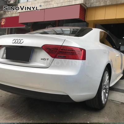 SINOVINYL Air Bubble Free Easy To Wrap Pearlescent White Auto Vinyl Wrap Car Body Stickers