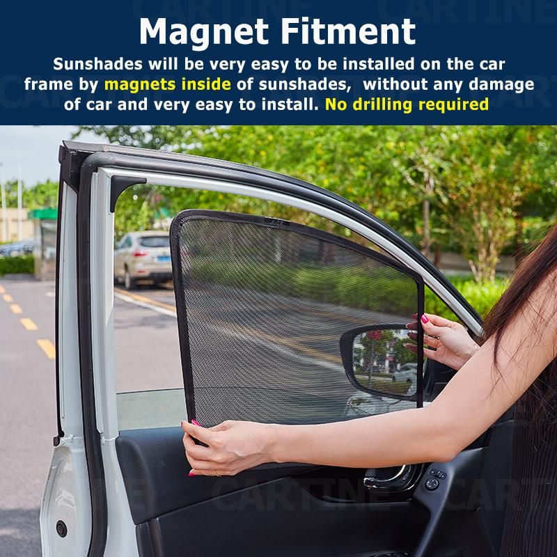 4 PCS Magnetic Foldable Special Size Car Sunshade