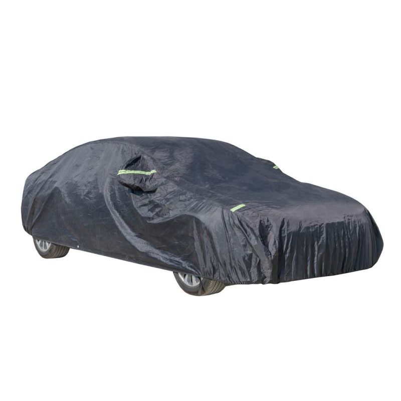 Light Shell Waterproof UV-Proof Windproof Design Car Cover with Zipper Storage and Lock for All Weather Indoor Outdoor Fit 191-200 Inches Sedan Car Covers