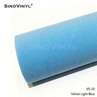 SINOVINYL 1.52x15M/5x49FT Velvet Suede Vinyl White Swan Pink Full Color Change Car Wrapping Vinyl