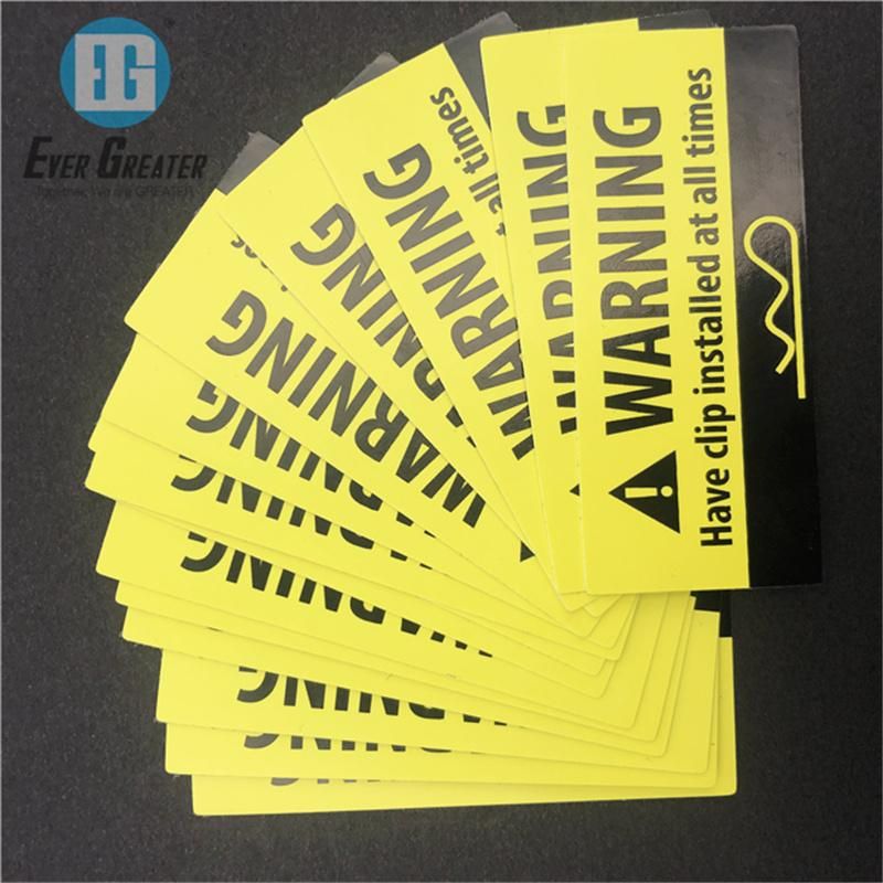 Warning Stickers Danger Banning Signs Reminder Waterproof Decal Sticker Custom Reflective Warning Stickers