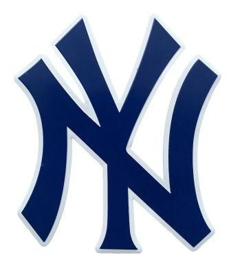 Custom MLB New York Yankees Car Stickers, 3m Stickers, Decorative Stickers, Aluminum Alloy Car Stickers