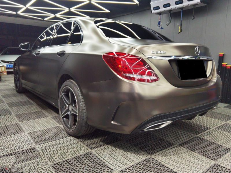 Pearl Metallic Golden Brown Vinyl Film Body Sticker Car Wrap