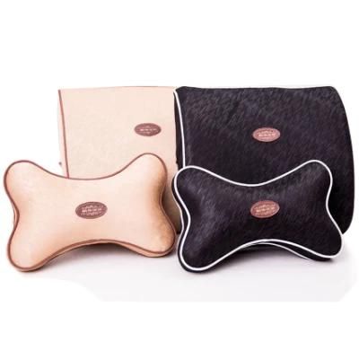 Black PU Car Headrest Pillow