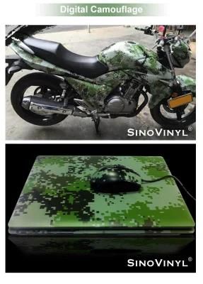 SINOVINYL High Quality Printable Vinyl Color Full Camouflage Vinyl Rolls Air Bubble Free car sticker